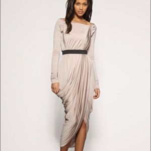 New Years Eve Aqua Couture slinky Maxi Dress